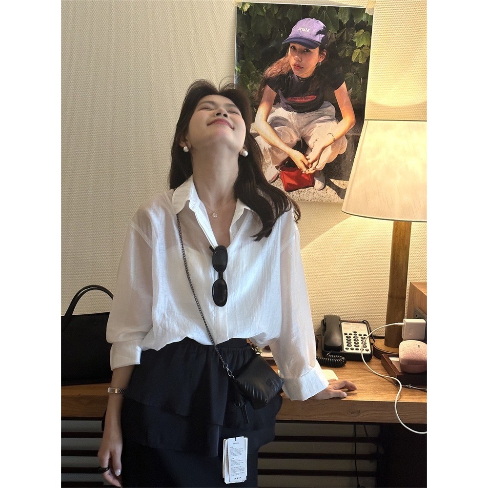 ✈️預購-//檸檬家🍋//輕法感天絲襯衫~5.1-細節圖5