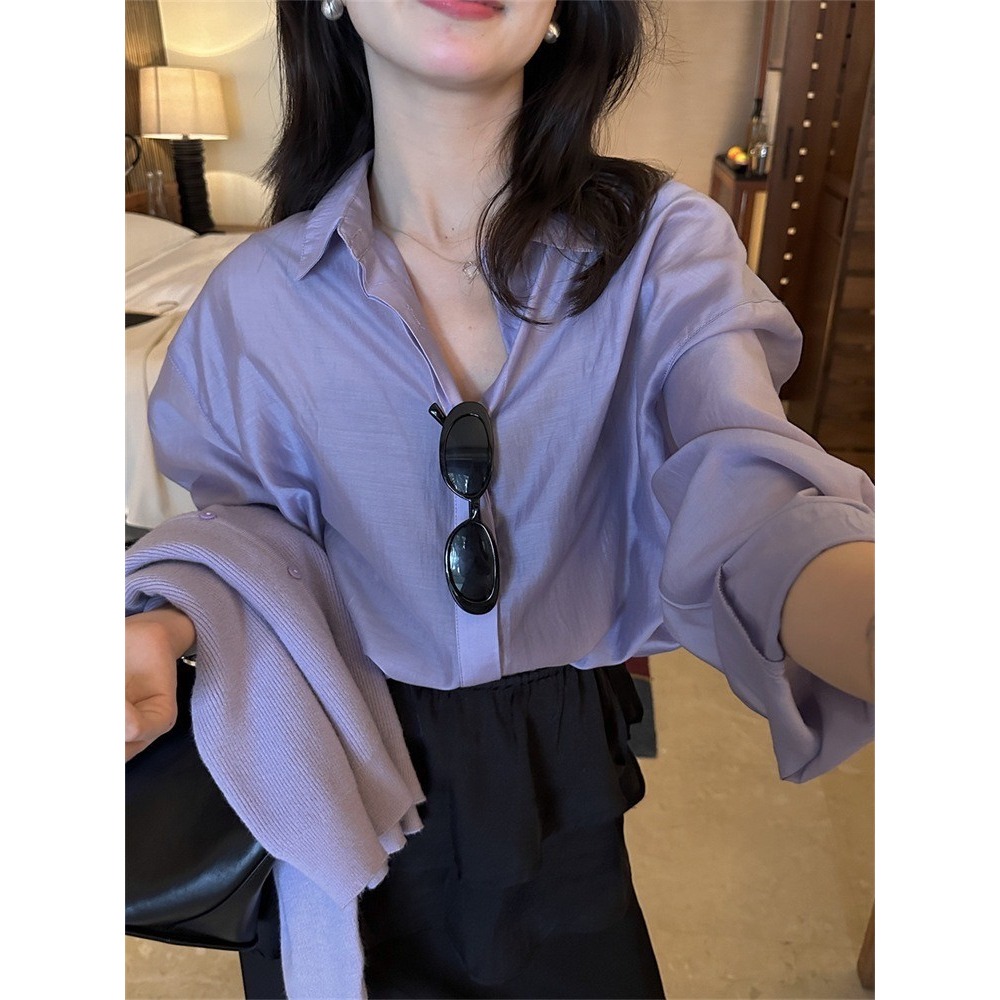 ✈️預購-//檸檬家🍋//輕法感天絲襯衫~5.1-細節圖6