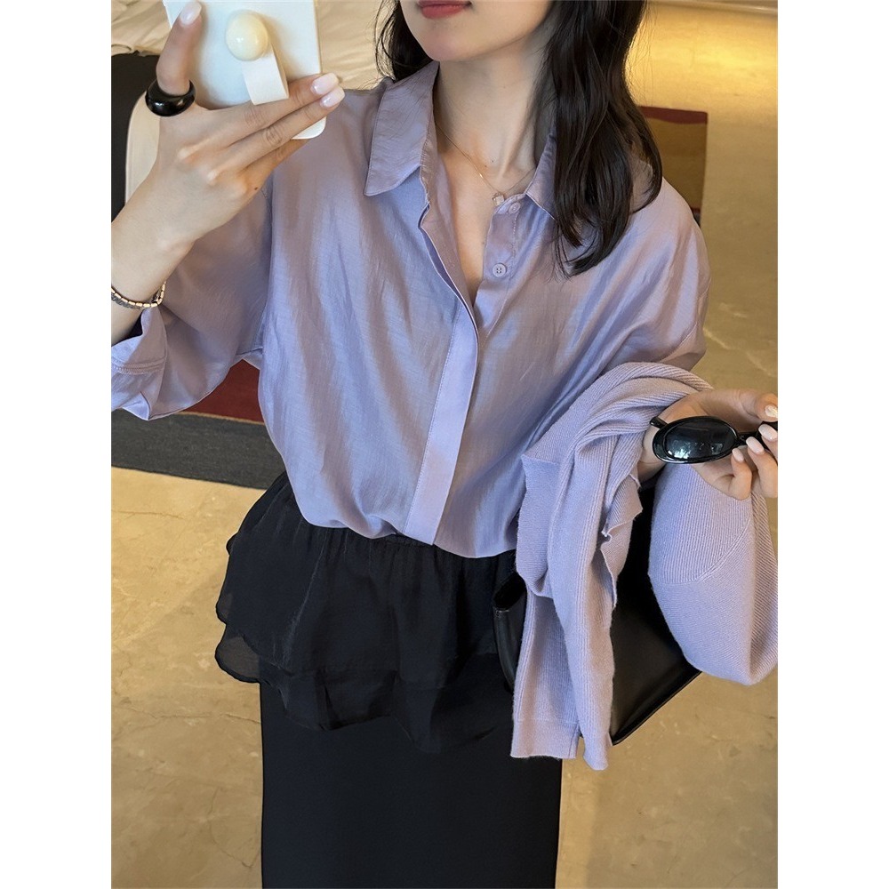 ✈️預購-//檸檬家🍋//輕法感天絲襯衫~5.1-規格圖11