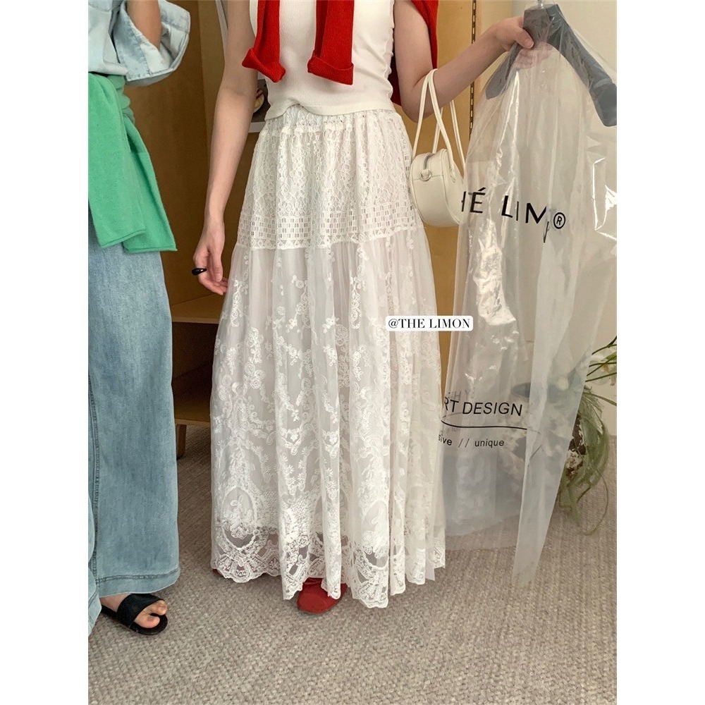 ✈️現貨1-//檸檬家🍋//超仙燒花蕾絲半裙~5.15-細節圖4