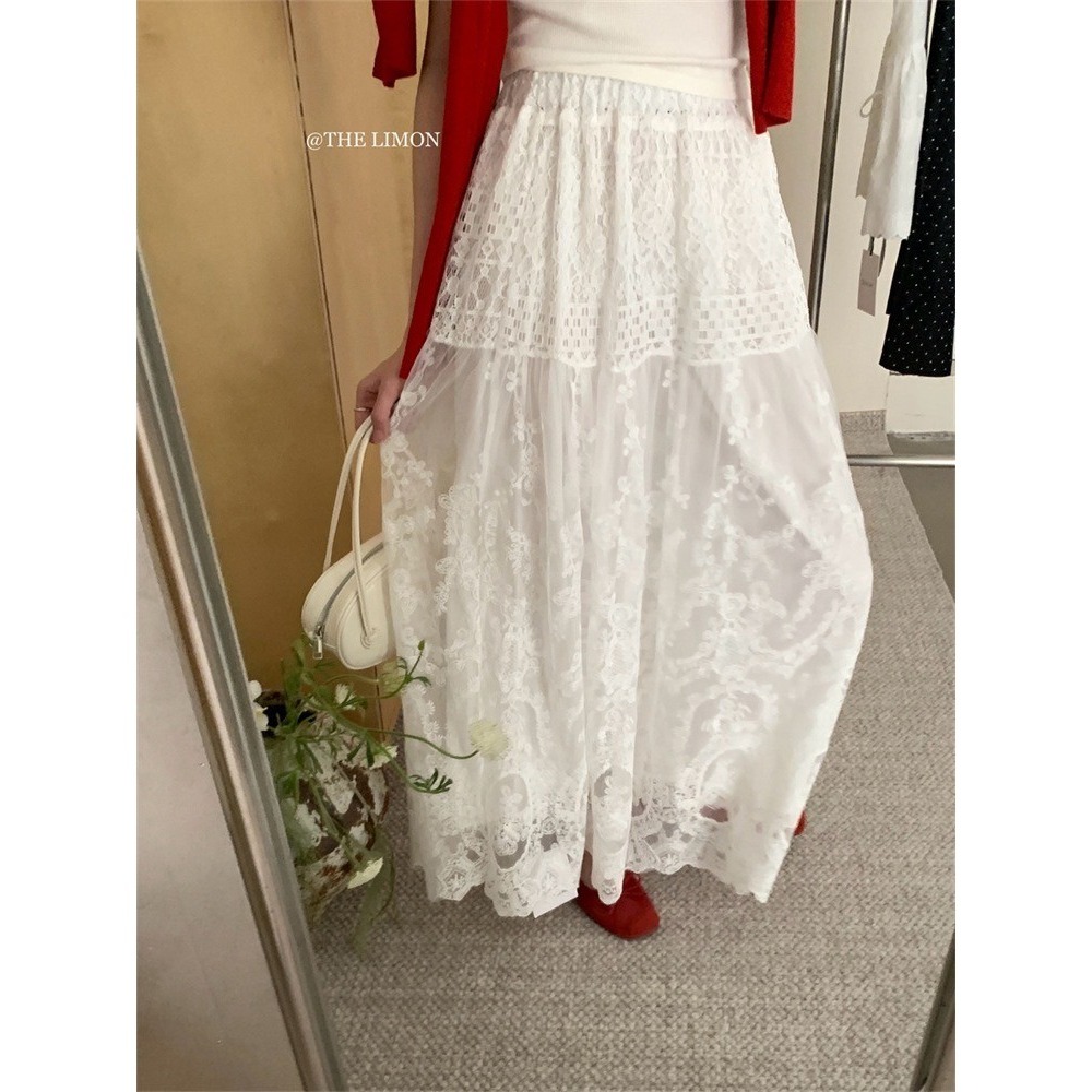 ✈️現貨1-//檸檬家🍋//超仙燒花蕾絲半裙~5.15-細節圖6