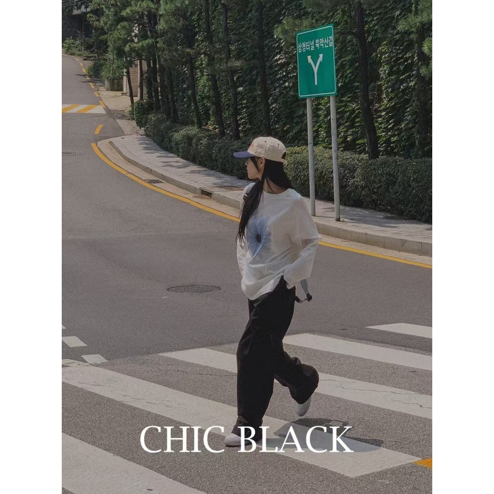 ✈️藍現1正韓🇰🇷//小雛菊長袖T恤~5.20-細節圖6