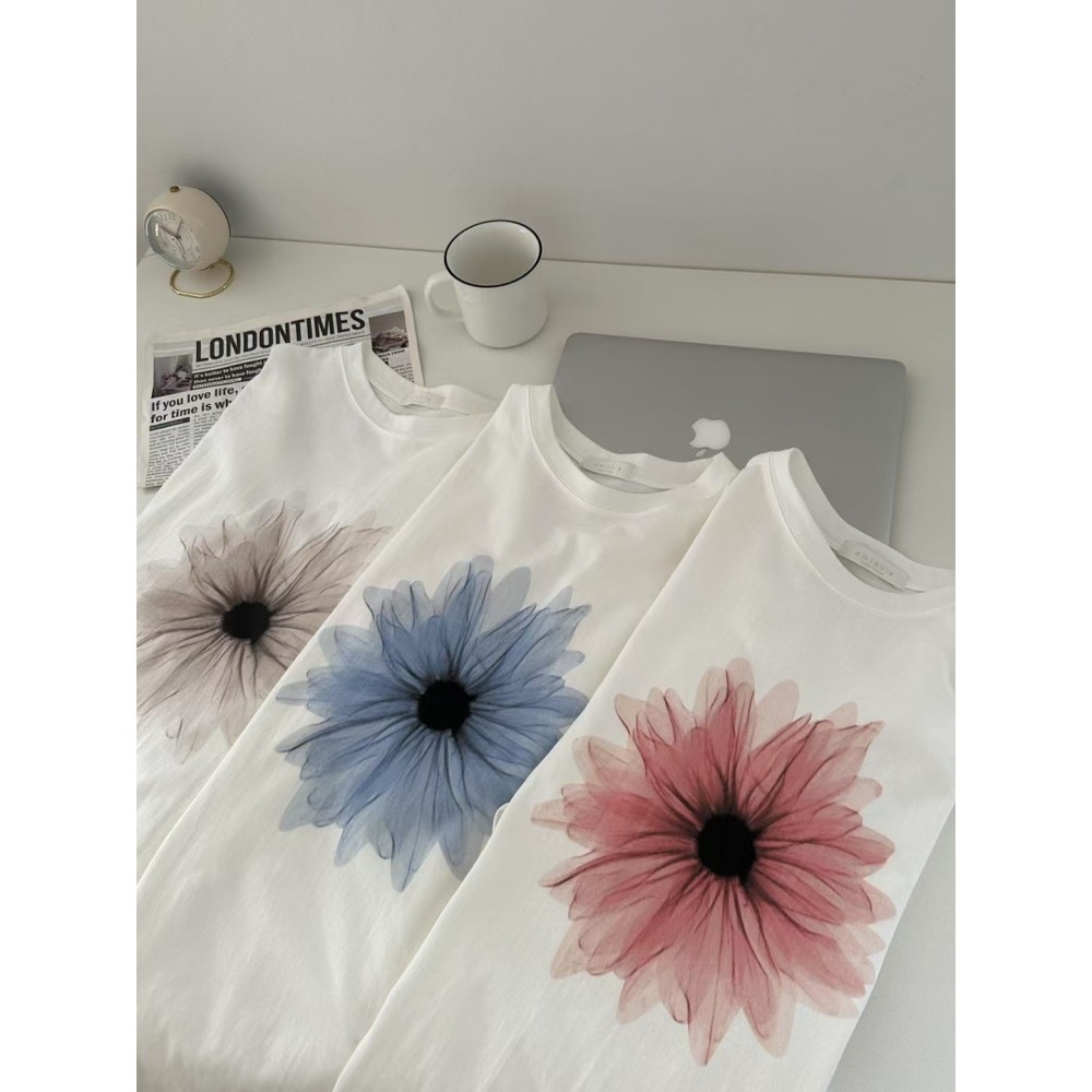 ✈️藍現1正韓🇰🇷//小雛菊長袖T恤~5.20-細節圖9