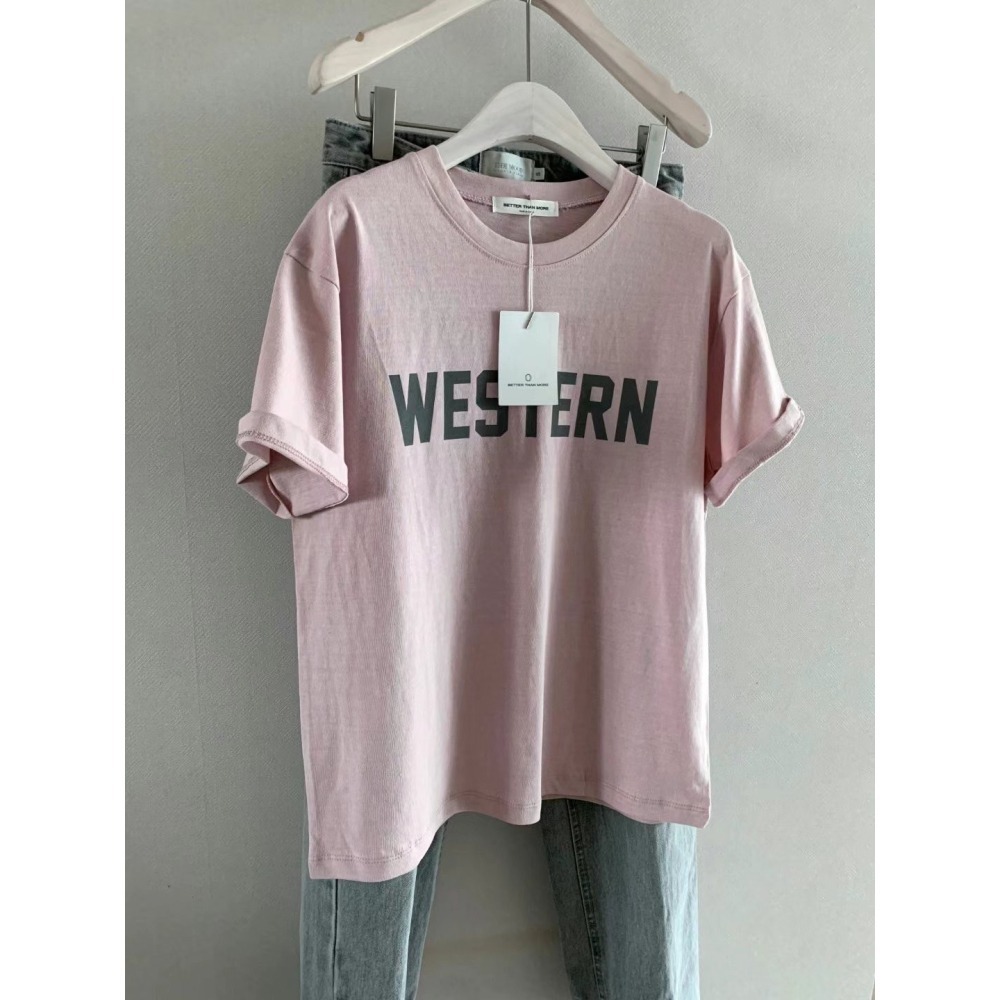 ✈️現貨-正韓🇰🇷//WESTERN休閒T恤~3色~5.20-細節圖10
