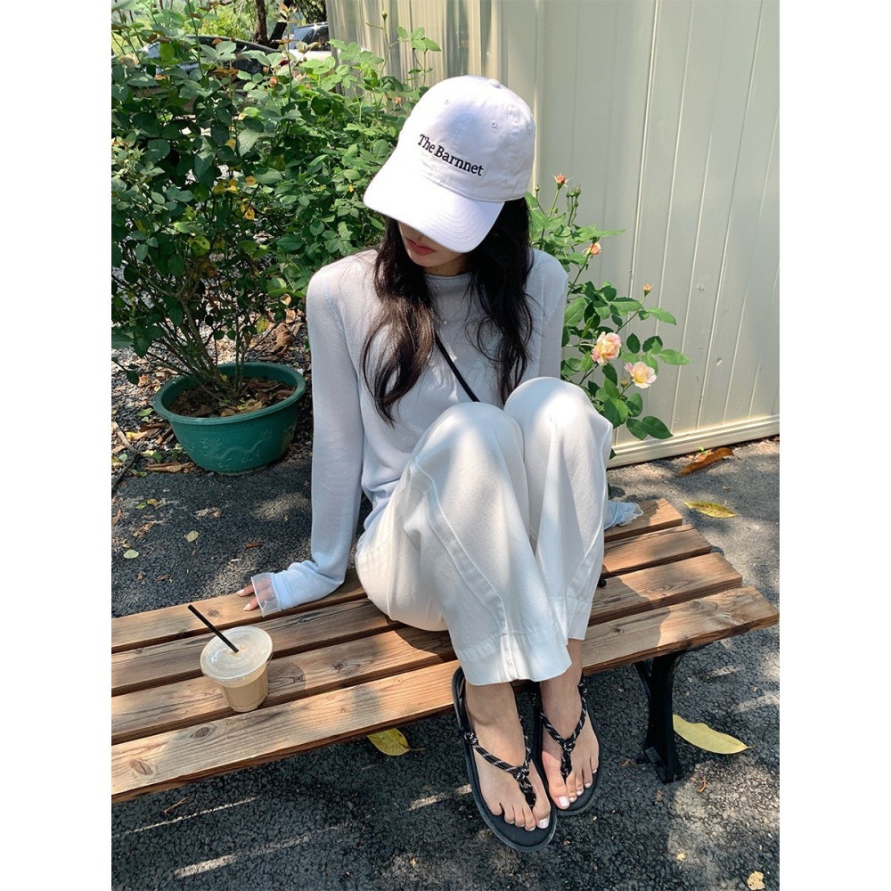 ✈️M碼現貨-//HOO家//附编织腰帶闊腿白褲~6.10-細節圖10