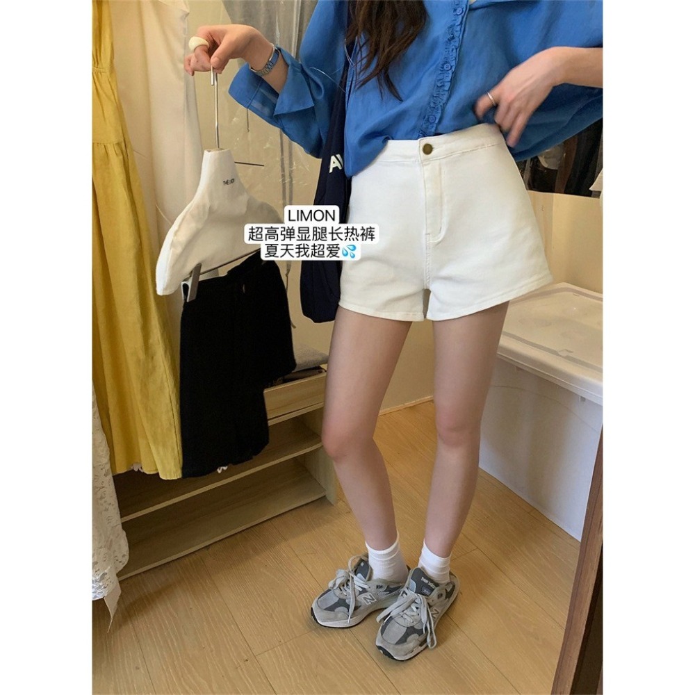 ✈️白S、黑M現貨-//檸檬家🍋//超高彈休閒小熱褲~7.1-細節圖3