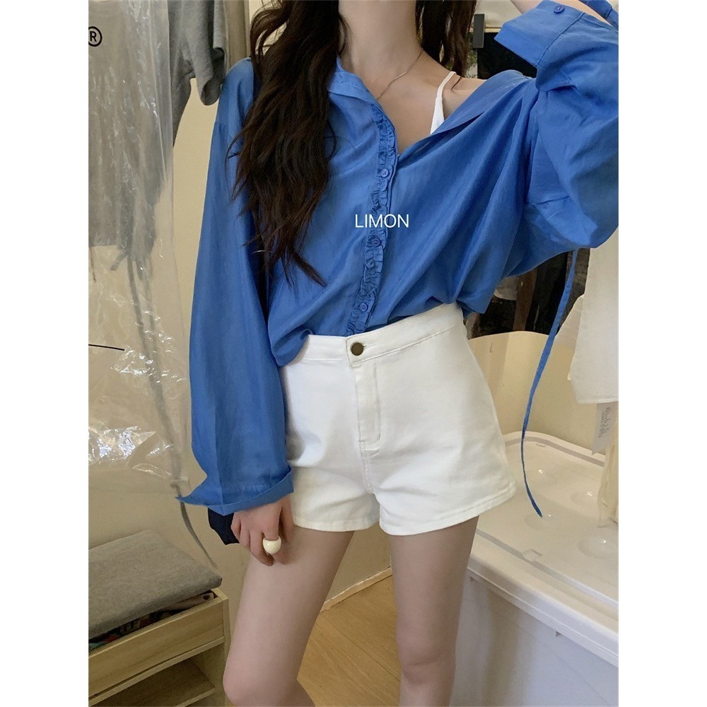 ✈️白S、黑M現貨-//檸檬家🍋//超高彈休閒小熱褲~7.1-細節圖4