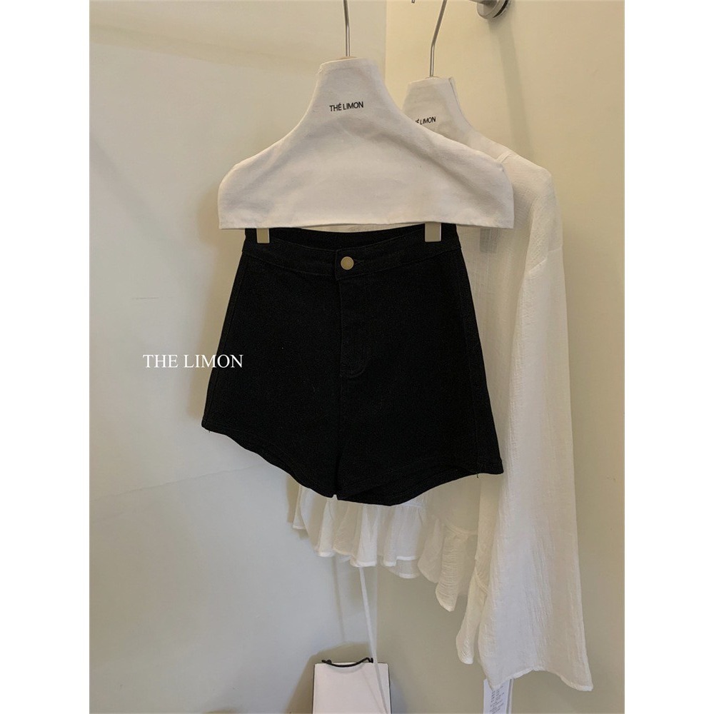 ✈️白S、黑M現貨-//檸檬家🍋//超高彈休閒小熱褲~7.1-細節圖5