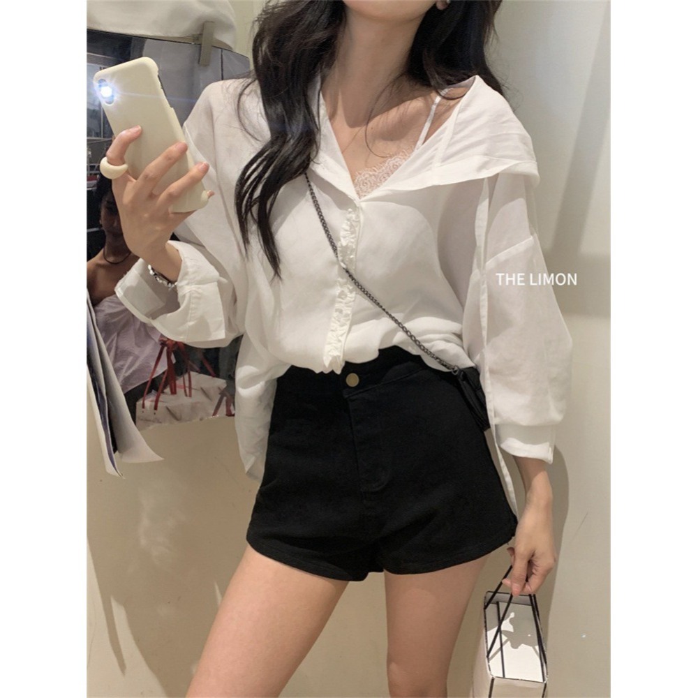 ✈️白S、黑M現貨-//檸檬家🍋//超高彈休閒小熱褲~7.1-細節圖7