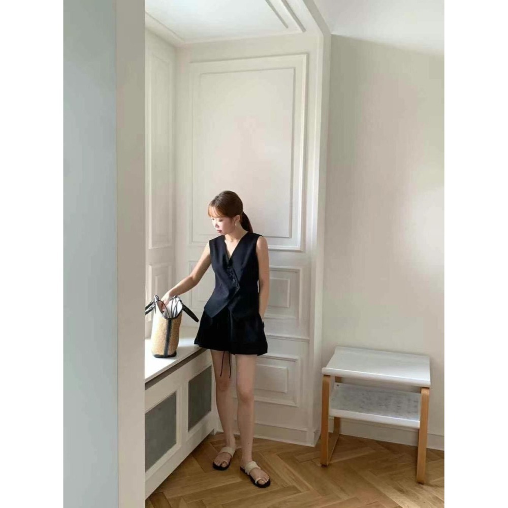 ✈️杏s碼現貨-//WGWE//老錢風馬甲背心套裝~7.5-細節圖4