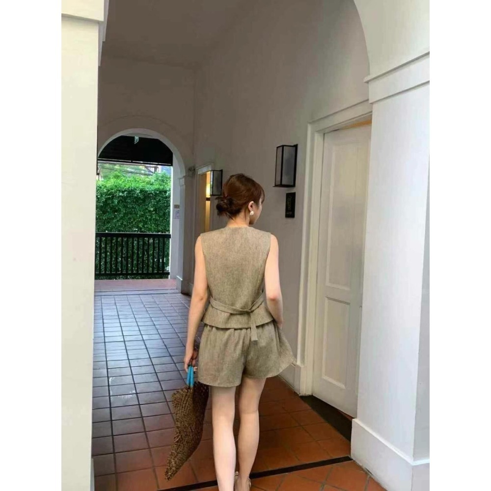 ✈️杏s碼現貨-//WGWE//老錢風馬甲背心套裝~7.5-細節圖7