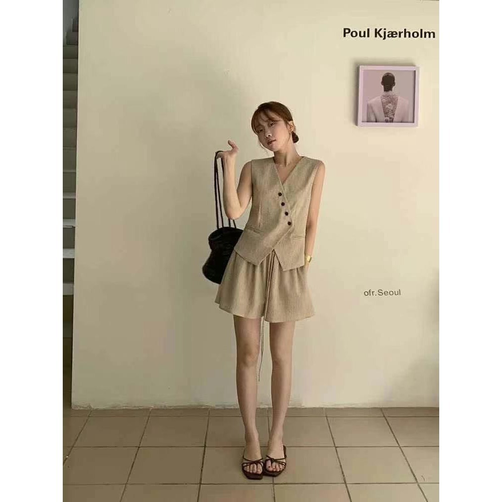 ✈️杏s碼現貨-//WGWE//老錢風馬甲背心套裝~7.5-細節圖8