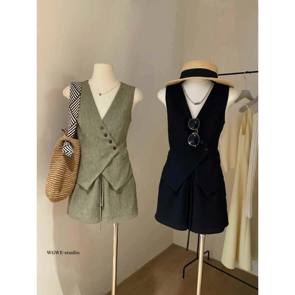 ✈️杏s碼現貨-//WGWE//老錢風馬甲背心套裝~7.5-細節圖10