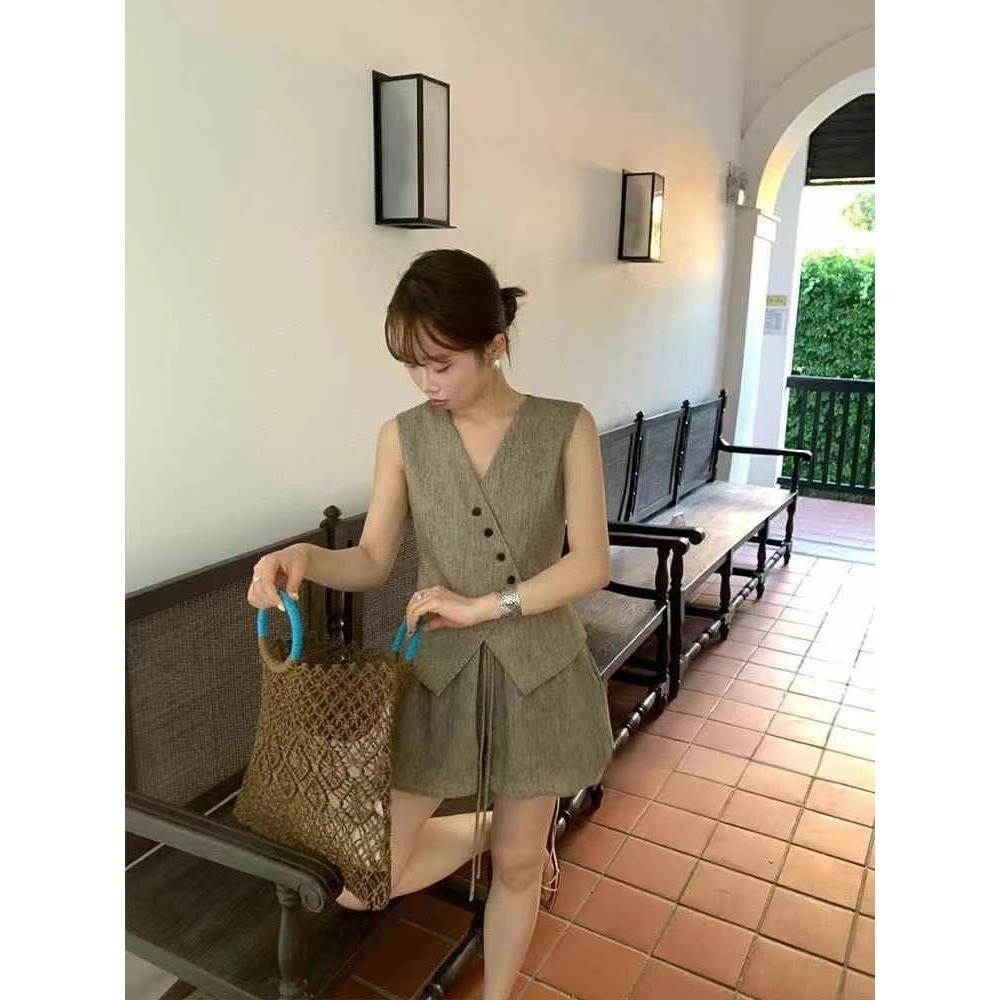 ✈️杏s碼現貨-//WGWE//老錢風馬甲背心套裝~7.5-規格圖11