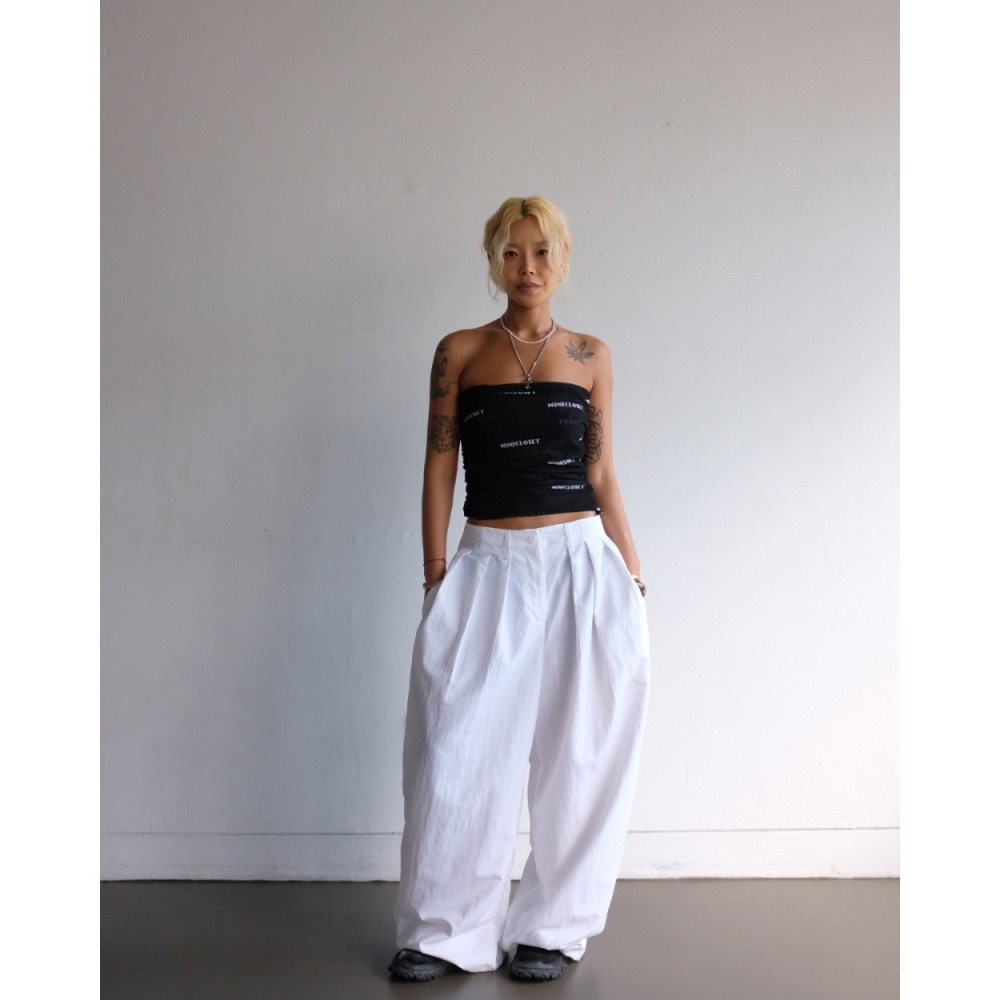 ✈️現貨-正韓🇰🇷//Mini closet//Logo字母抽繩細網小可愛-細節圖3