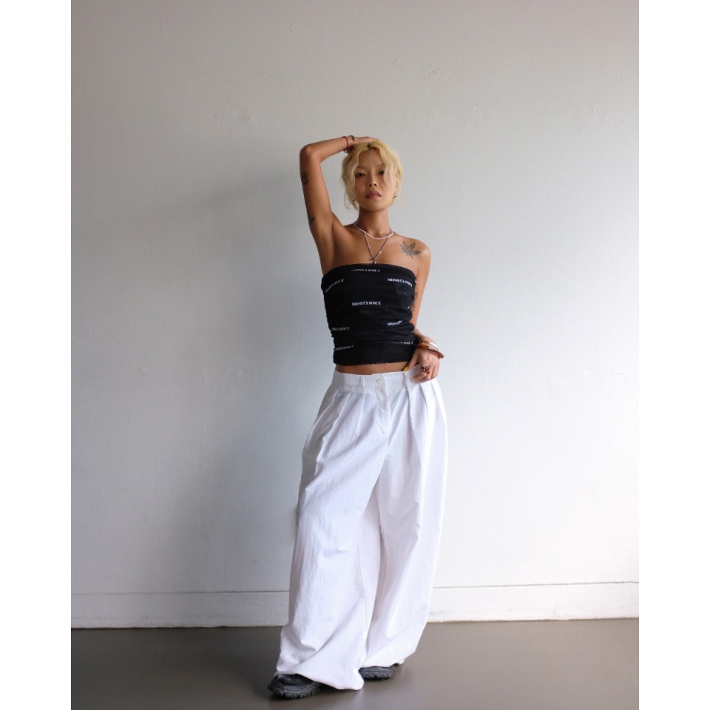 ✈️現貨-正韓🇰🇷//Mini closet//Logo字母抽繩細網小可愛-細節圖4