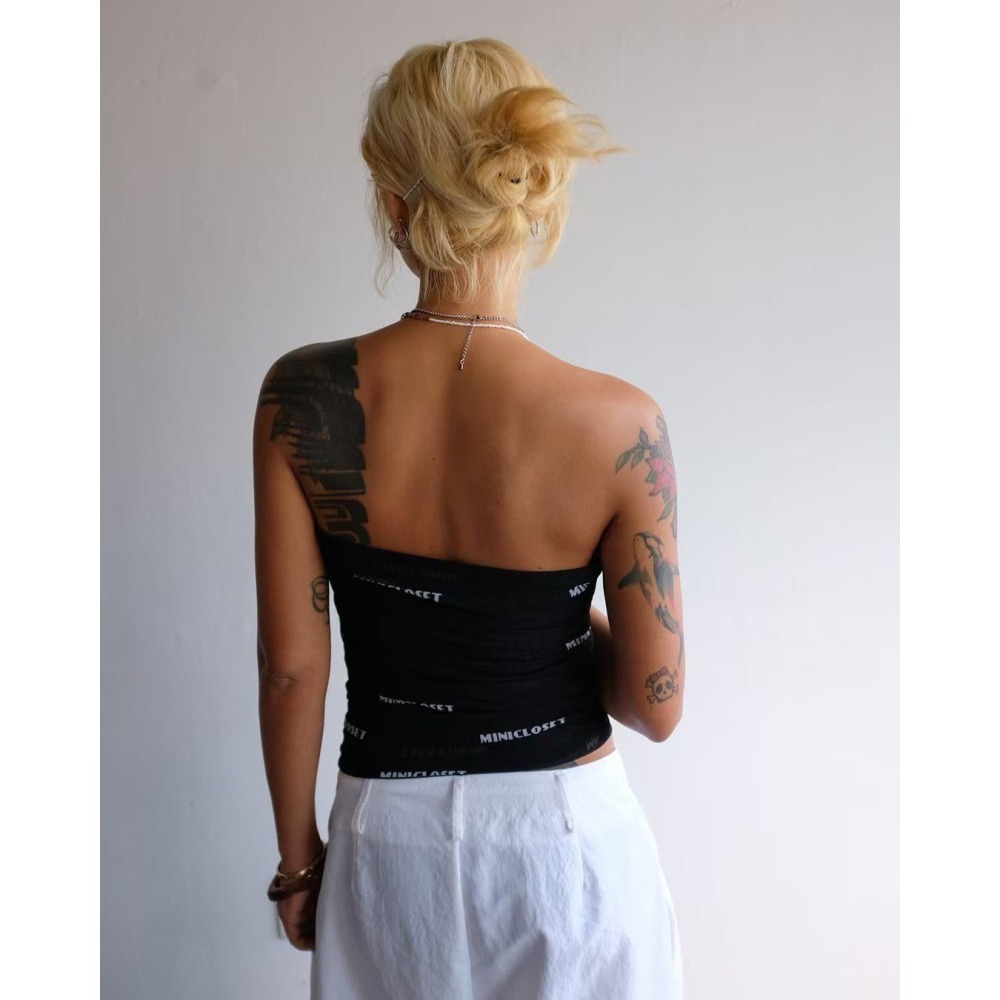 ✈️現貨-正韓🇰🇷//Mini closet//Logo字母抽繩細網小可愛-細節圖10