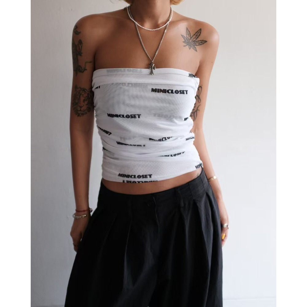 ✈️現貨-正韓🇰🇷//Mini closet//Logo字母抽繩細網小可愛-規格圖11