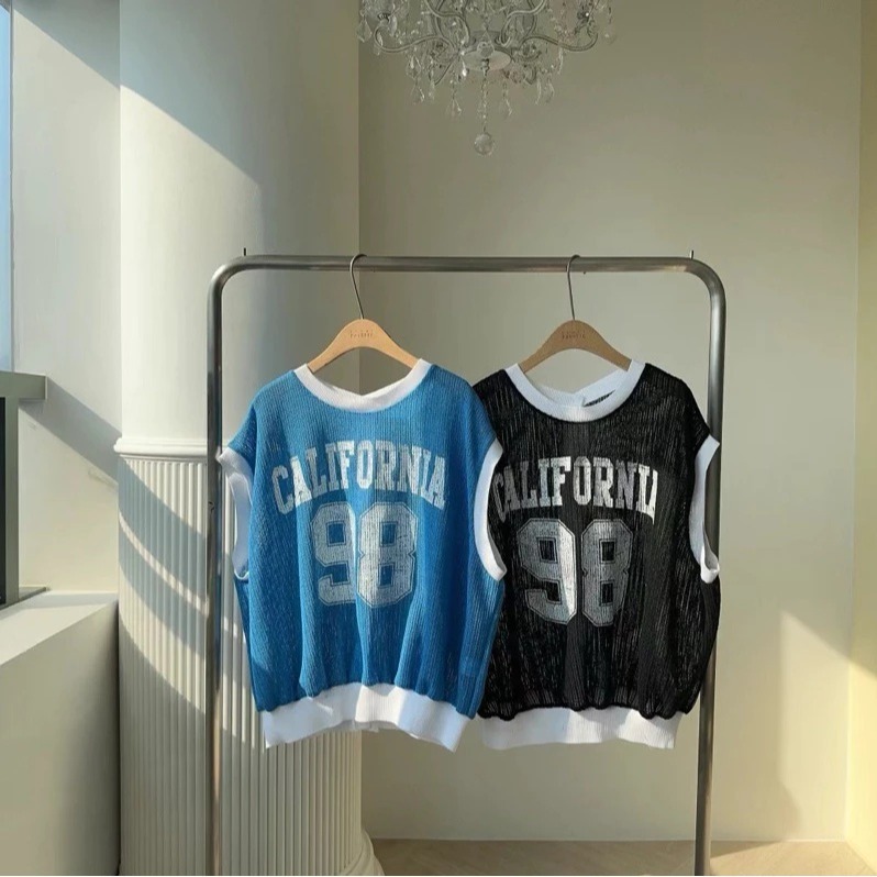 ✈️現貨-韓國🇰🇷//太妍歐膩//涼感針織 運動風坎肩背心-細節圖10