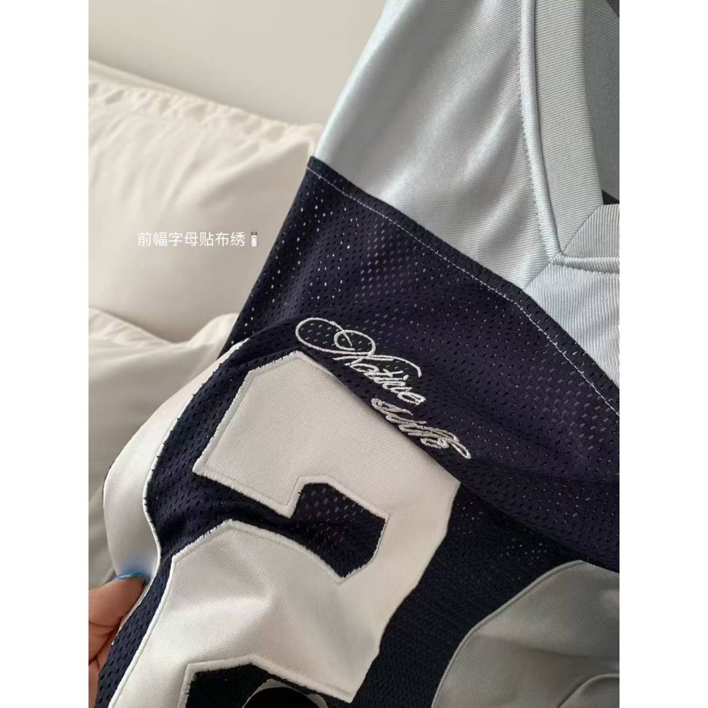 ✈️現貨-//WGWE家//撞色星星美式運動風12號印花Tee~9.1-細節圖7