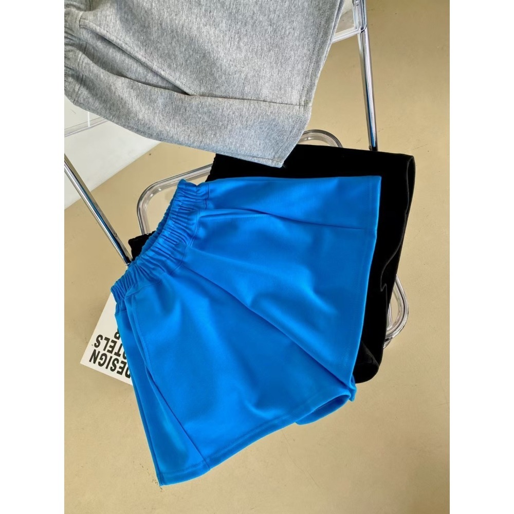 ✈️現貨-韓國🇰🇷//臭臉歐巴//太空棉挺版高腰寬褲裙短褲~9.3-細節圖9