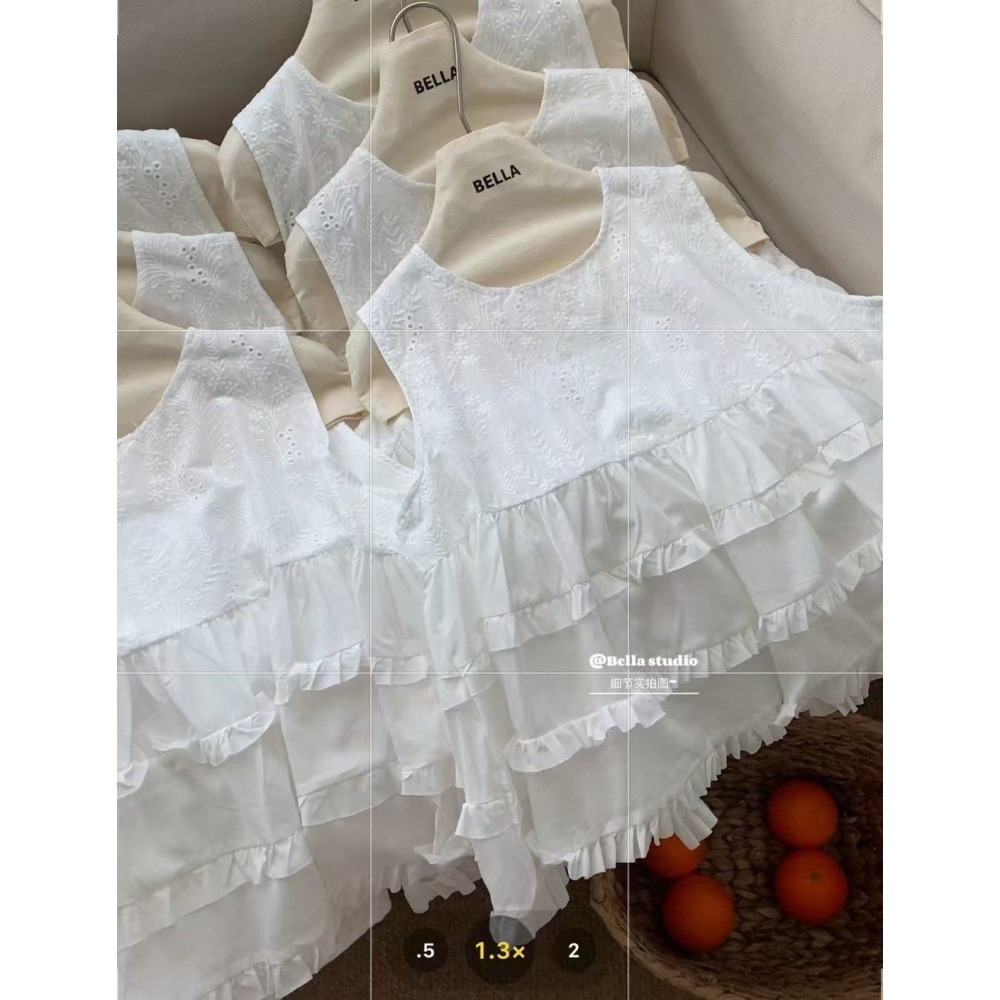✈️現貨-//Bella家 // 花朵刺繡減齡背心小衫~9.15-細節圖8