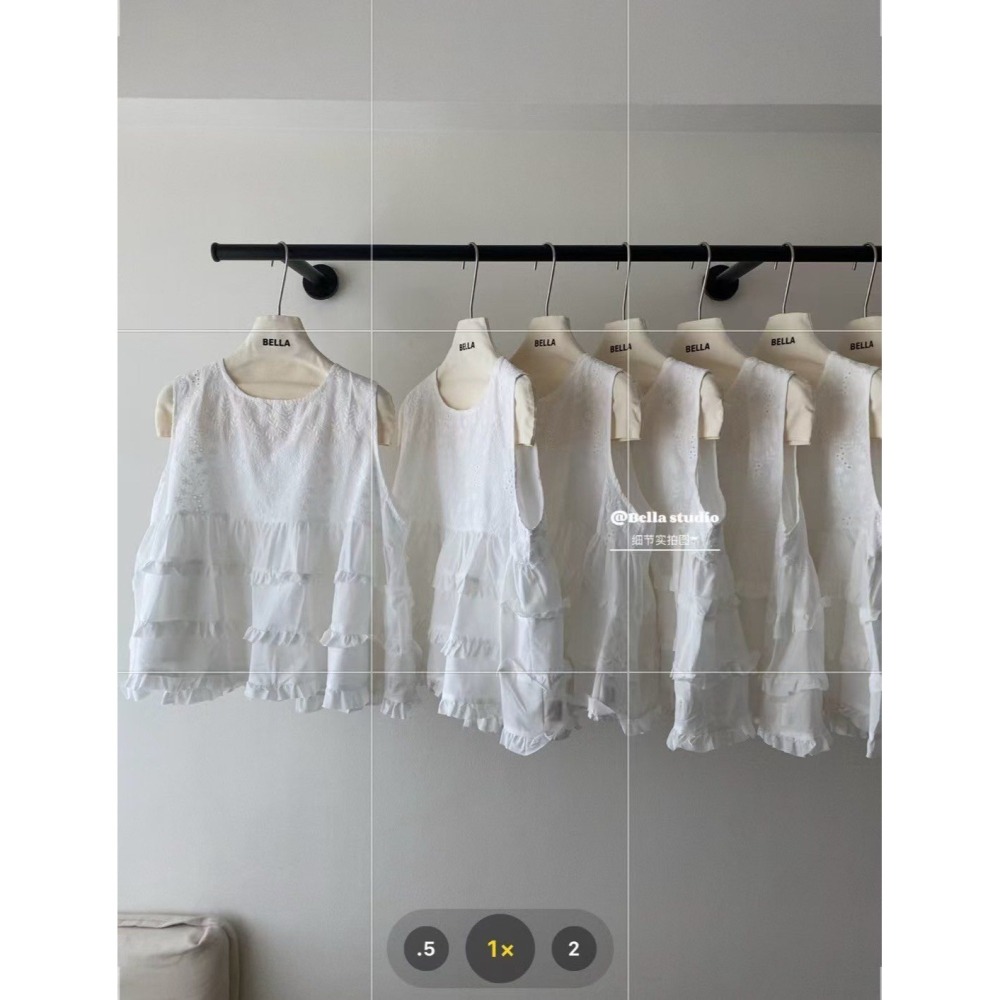 ✈️現貨-//Bella家 // 花朵刺繡減齡背心小衫~9.15-細節圖11