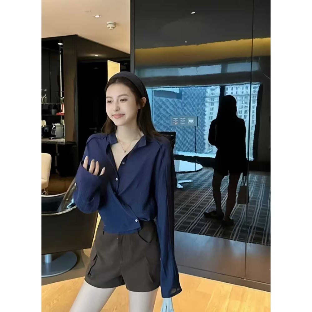 ✈️杏M碼現貨//WGWE家//微透感襯衫~9.30-細節圖2