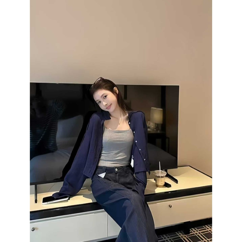 ✈️杏M碼現貨//WGWE家//微透感襯衫~9.30-細節圖4
