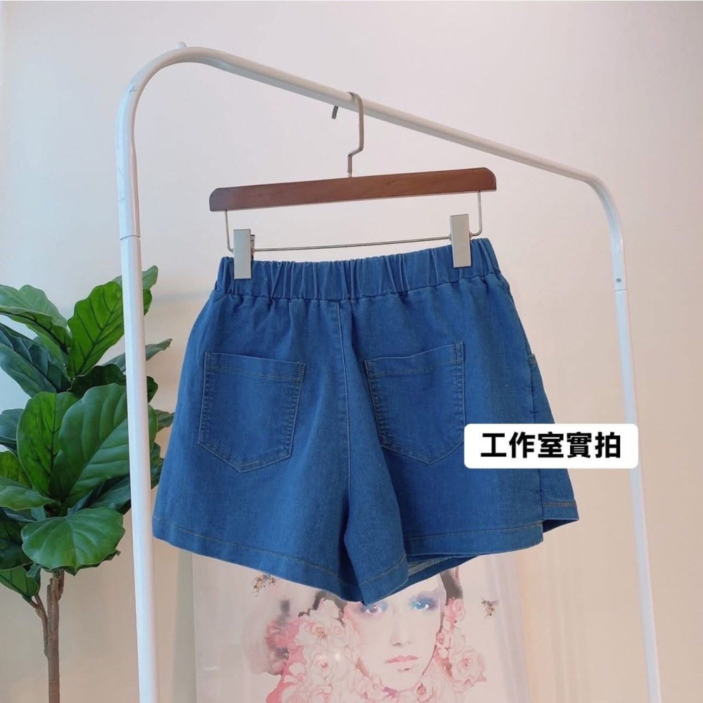 ✈️現貨-韓國🇰🇷// 側扣牛仔褲裙-細節圖6