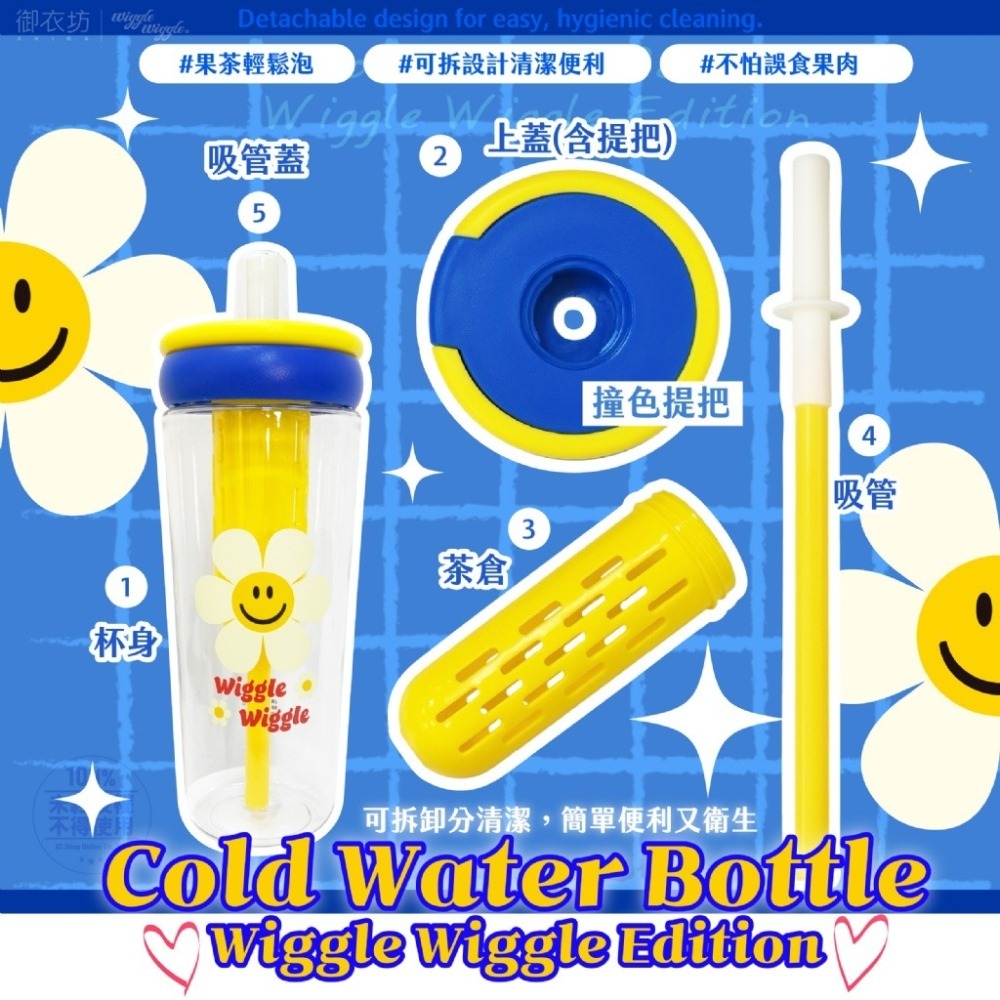 現貨-Wiggle Wiggle® 正版授權提把式過濾透明冷水壺 1000ml(台灣獨家限定)-細節圖2