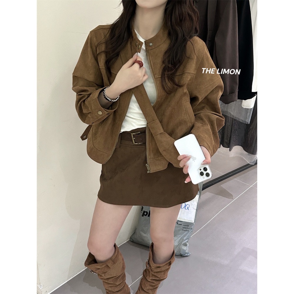 ✈️預購-//檸檬家🍋//麂皮絨短版外套＋同款包組~11.30-規格圖11
