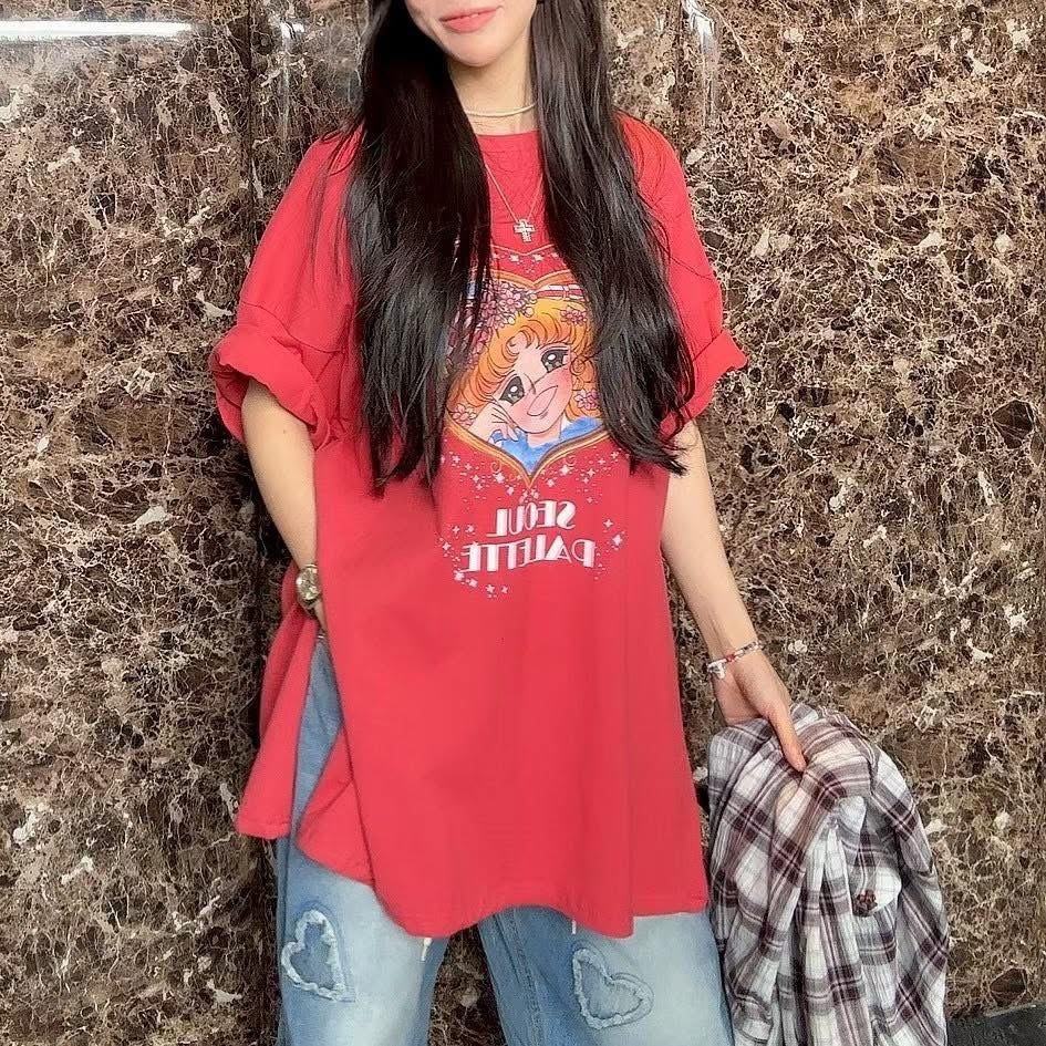 ✈️預購-韓國🇰🇷//太妍歐膩//Candy插畫感印花Tee~11.30-細節圖2