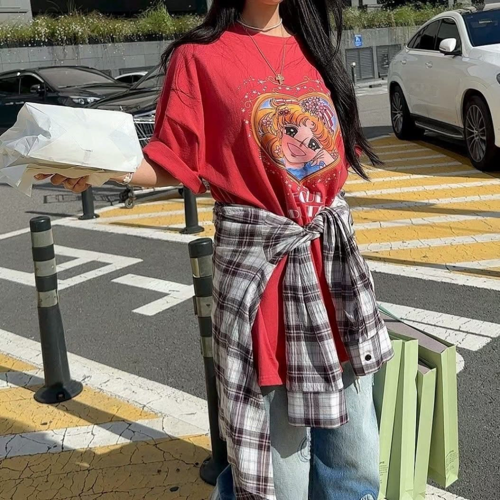 ✈️預購-韓國🇰🇷//太妍歐膩//Candy插畫感印花Tee~11.30-細節圖6