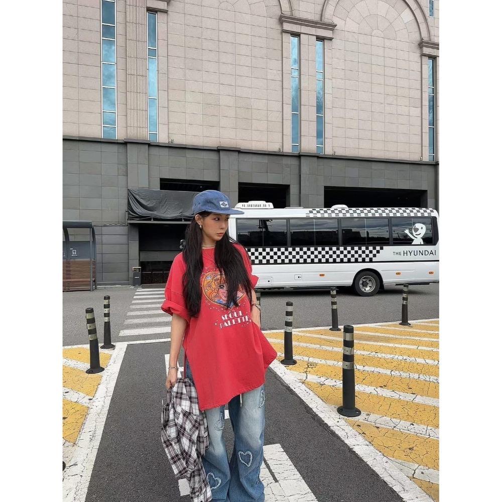 ✈️預購-韓國🇰🇷//太妍歐膩//Candy插畫感印花Tee~11.30-規格圖11