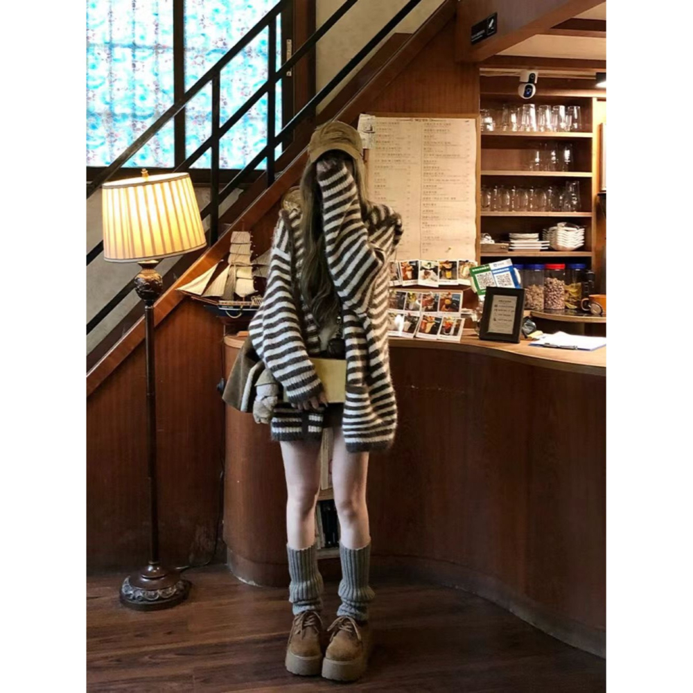 ✈️預購-// YJ家//燕麥巧巧中長款針織外套~12.15-細節圖5