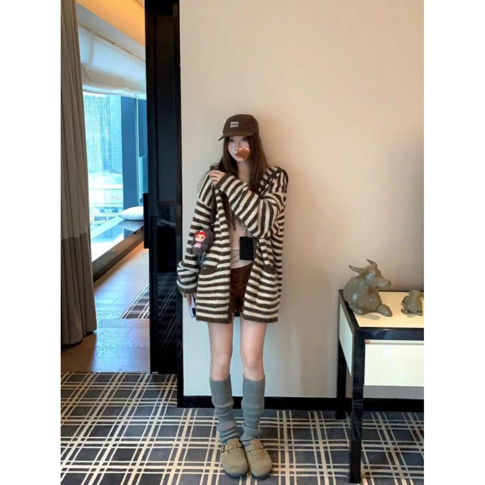 ✈️預購-// YJ家//燕麥巧巧中長款針織外套~12.15-細節圖6