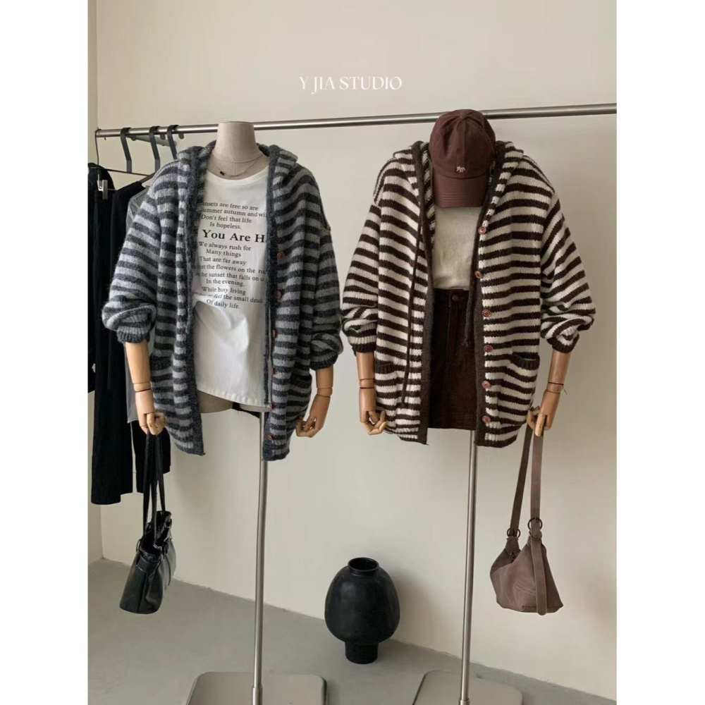 ✈️預購-// YJ家//燕麥巧巧中長款針織外套~12.15-細節圖9