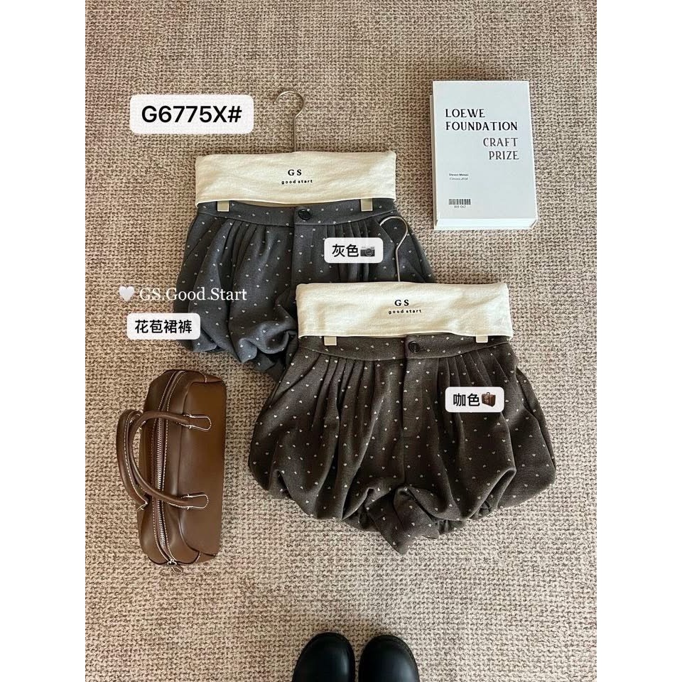 ✈️預購-//GS家//花苞甜心愛心呢料短褲~12.15-細節圖10