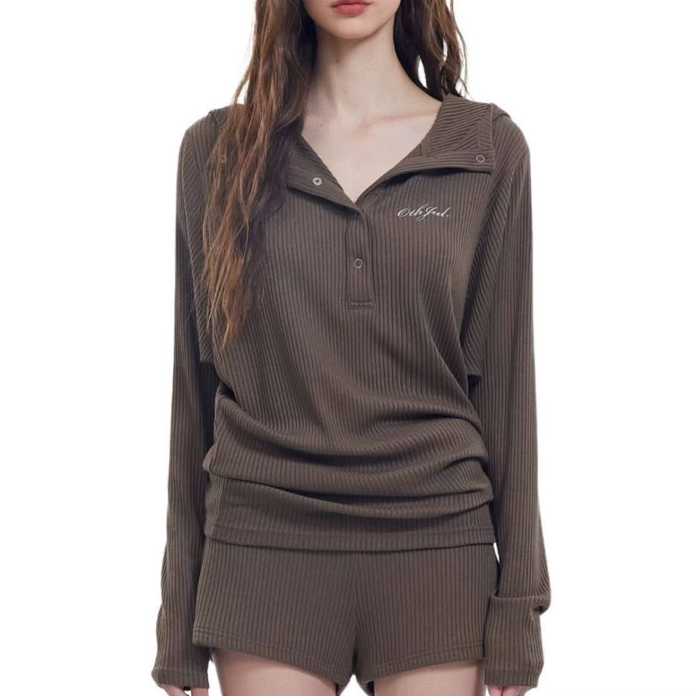 ✈️預購-//WGWE家//連帽坑條彈力套裝~12.20-細節圖3