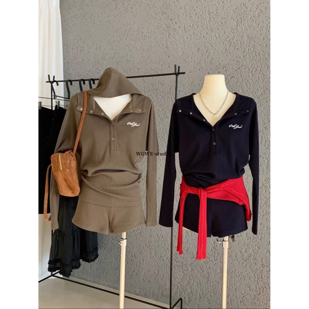 ✈️預購-//WGWE家//連帽坑條彈力套裝~12.20-細節圖11