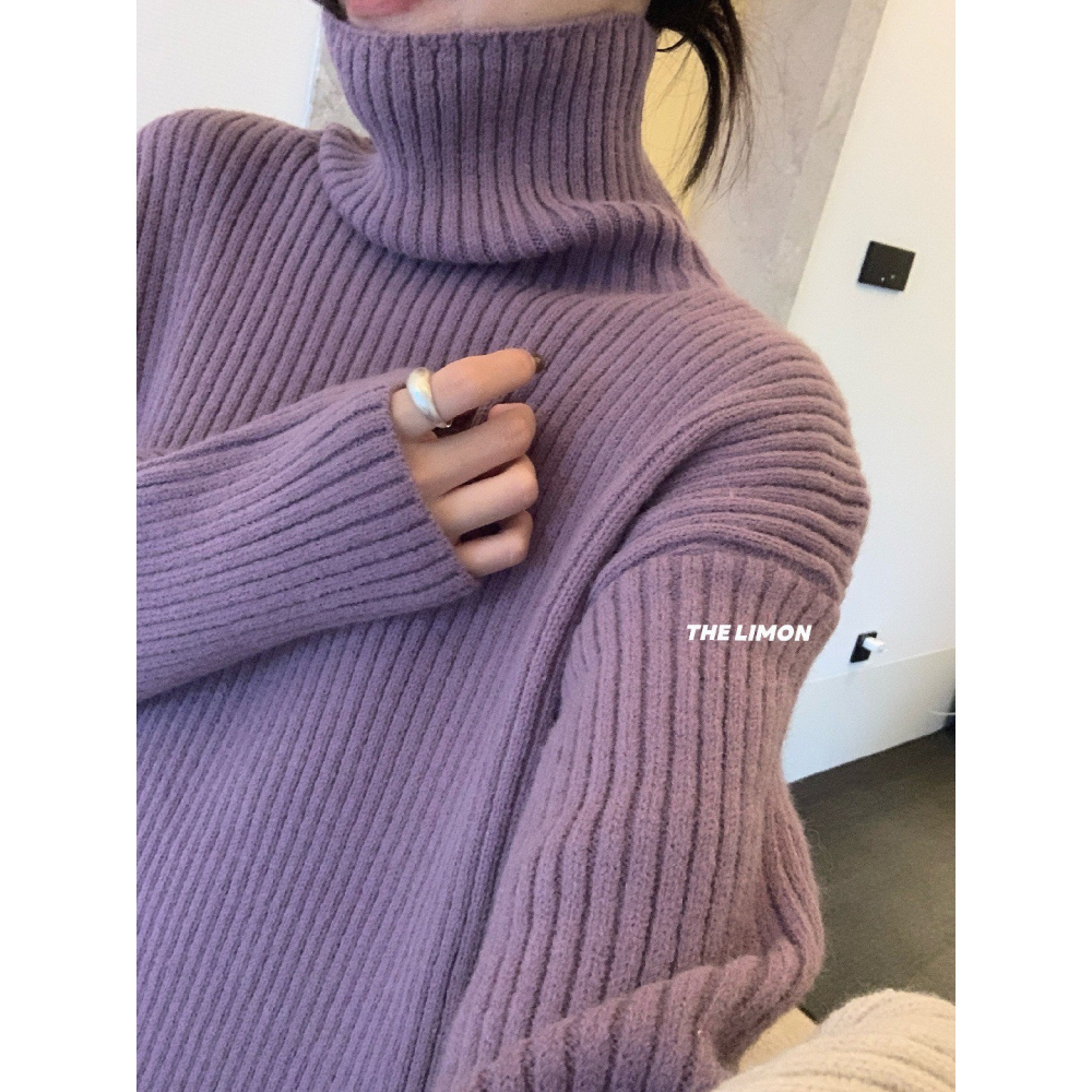 ✈️預購-//檸檬家🍋//超大版立領寬鬆針織~12.25-細節圖7