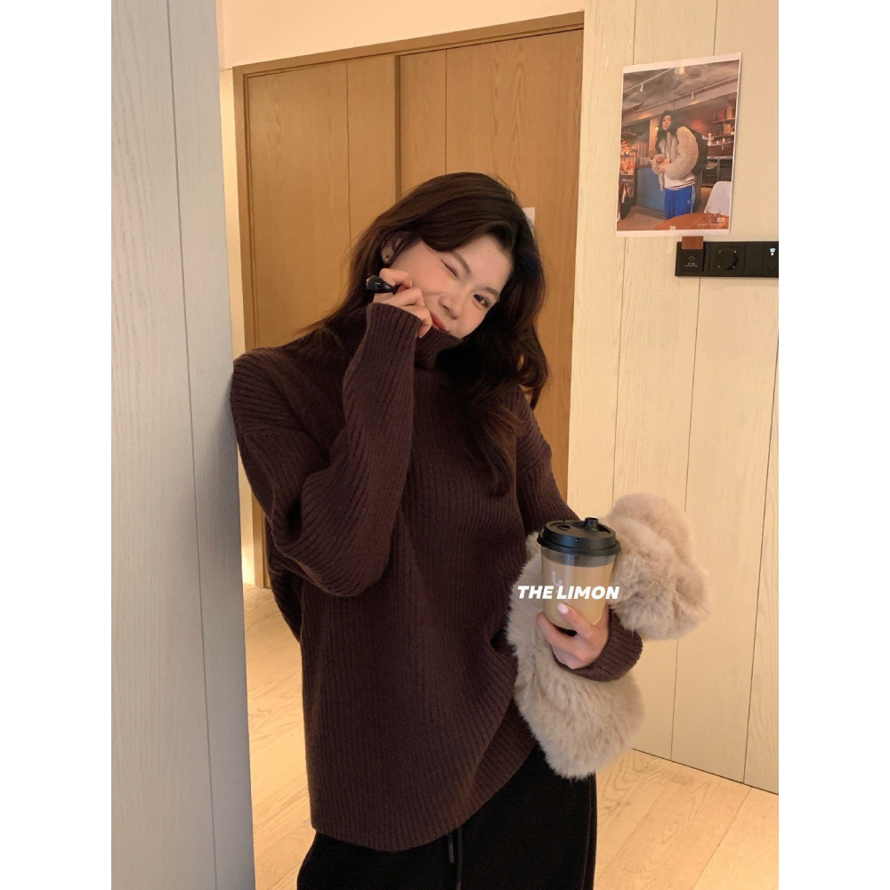 ✈️預購-//檸檬家🍋//超大版立領寬鬆針織~12.25-細節圖9