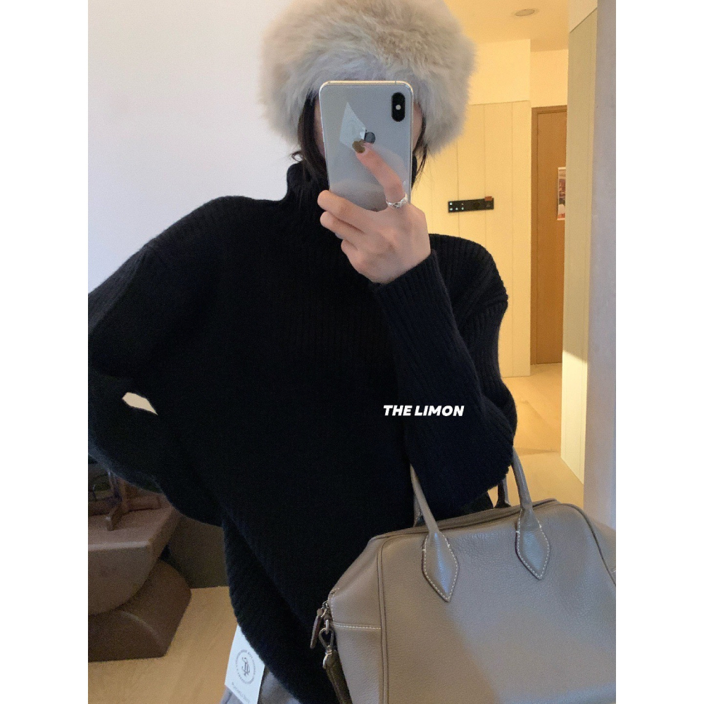 ✈️預購-//檸檬家🍋//超大版立領寬鬆針織~12.25-細節圖10