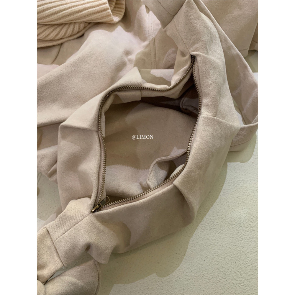 ✈️預購-//檸檬家🍋///整組的麂皮絨羽絨感外套~12.25-細節圖9