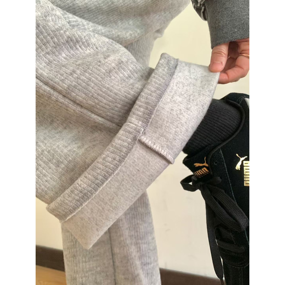 ✈️預購-韓國🇰🇷//巧克力家//微磨毛針織厚實寬褲~12.25-細節圖4