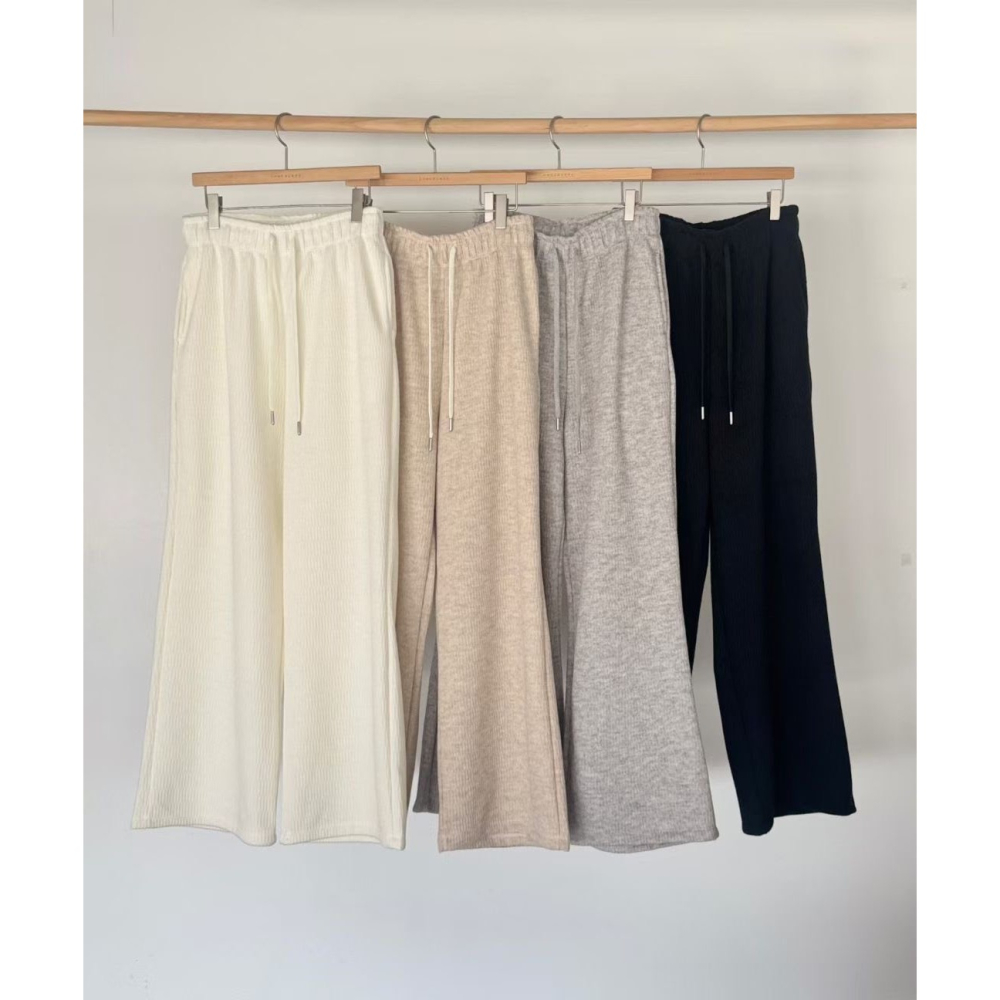 ✈️預購-韓國🇰🇷//巧克力家//微磨毛針織厚實寬褲~12.25-細節圖8