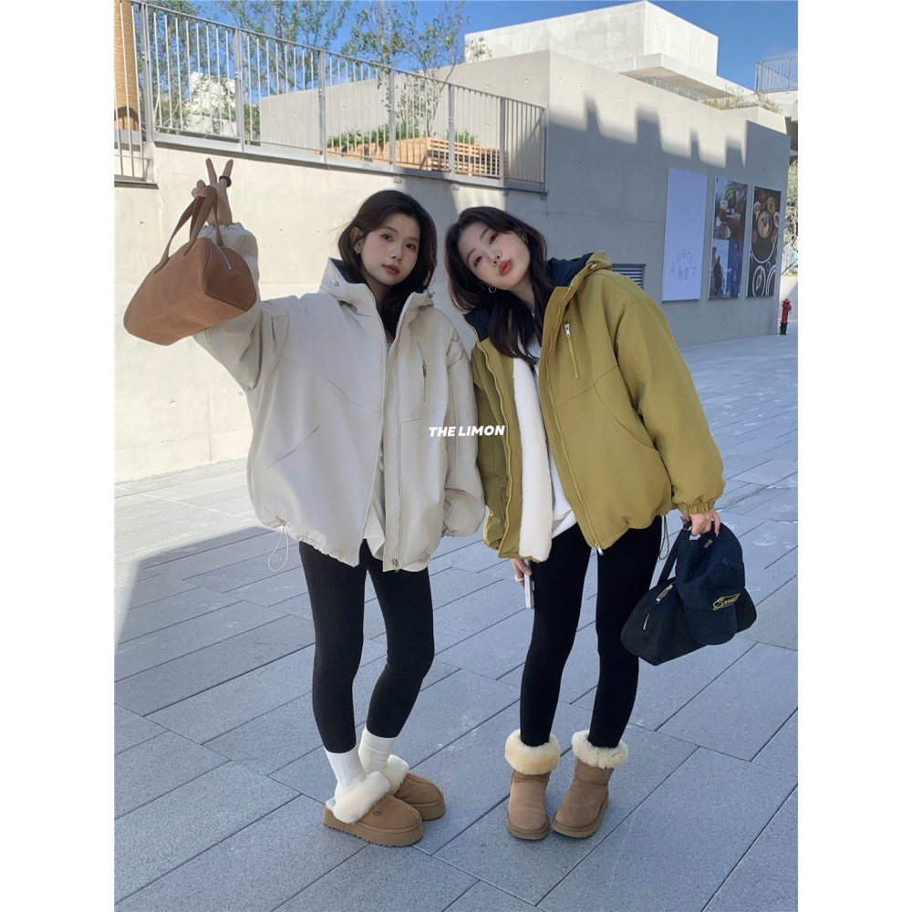 ✈️預購-//檸檬家🍋//加厚氧氣感連帽外套~12.25-細節圖8