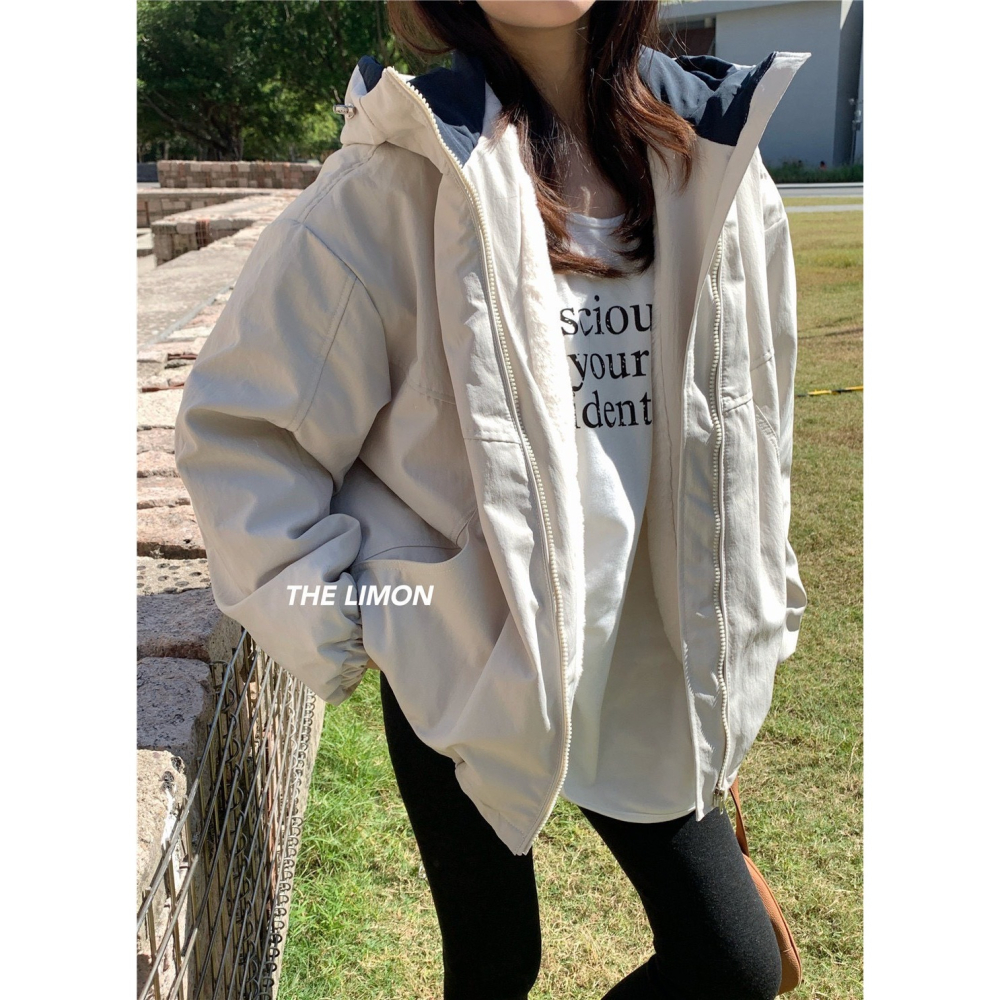 ✈️預購-//檸檬家🍋//加厚氧氣感連帽外套~12.25-細節圖10