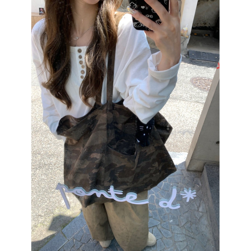 ✈️預購-//穿搭選品// 迷彩大托特包~1.20-細節圖2